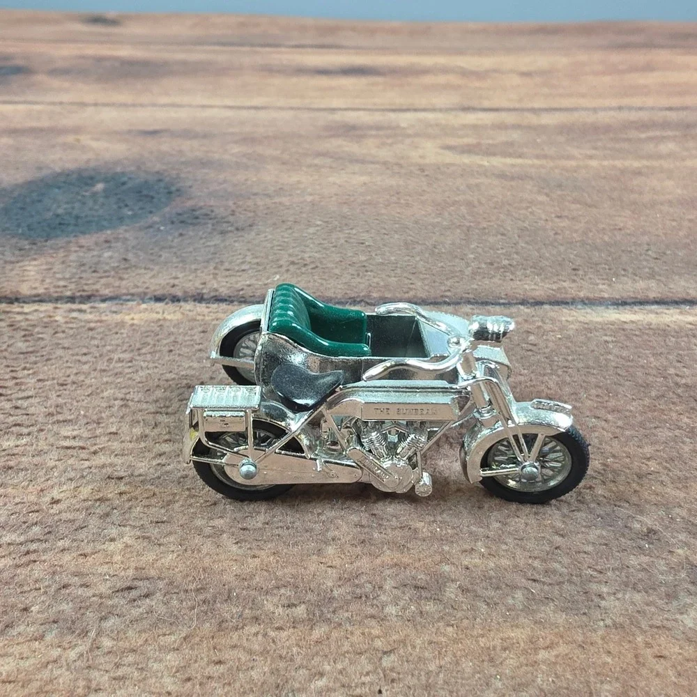 Matchbox Sunbeam Motor Cycle Y-8 Silver Good 1914 Models of Yesteryear Boxed